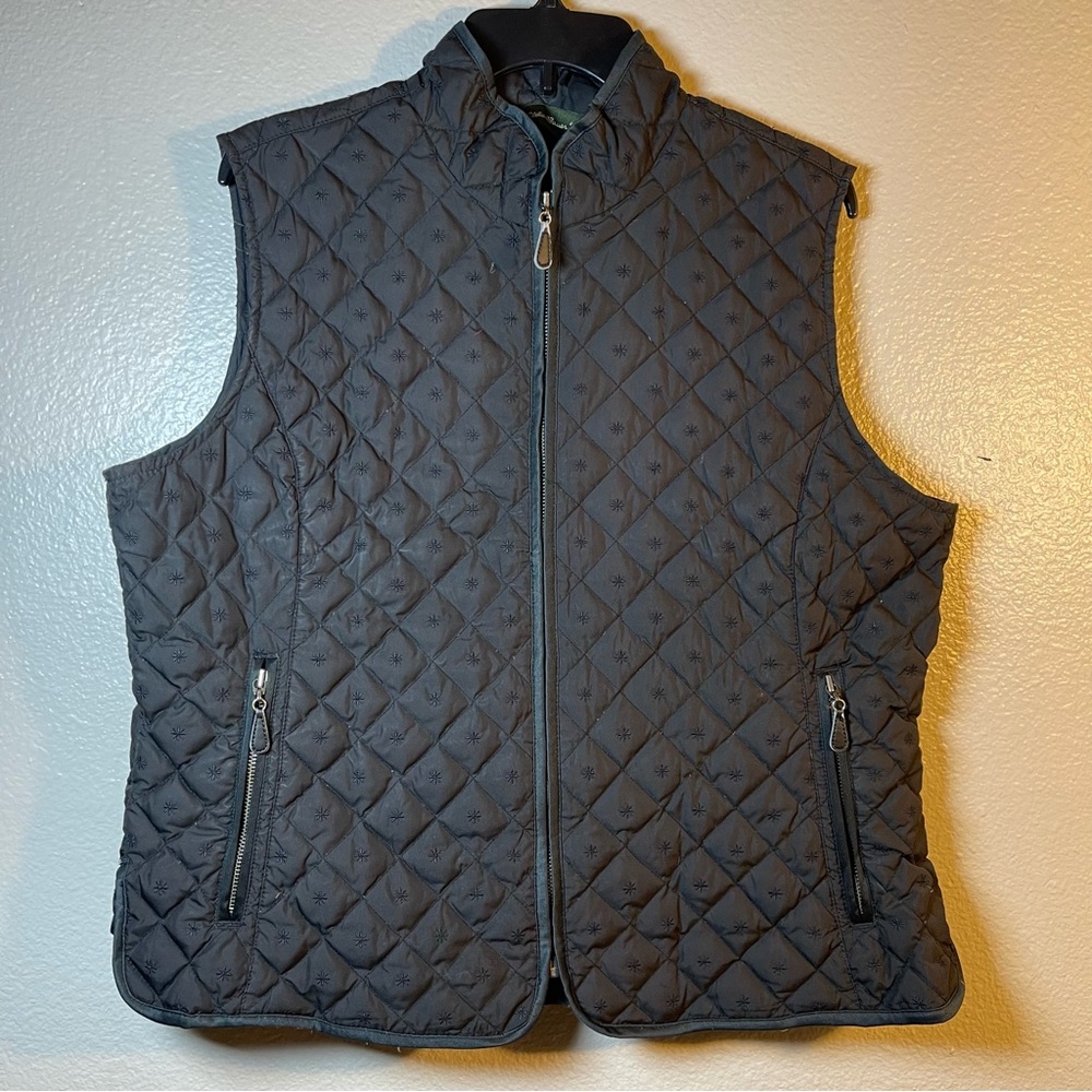 Eddie Bauer Quilted Vest with Zipper Pockets SZ:PXL